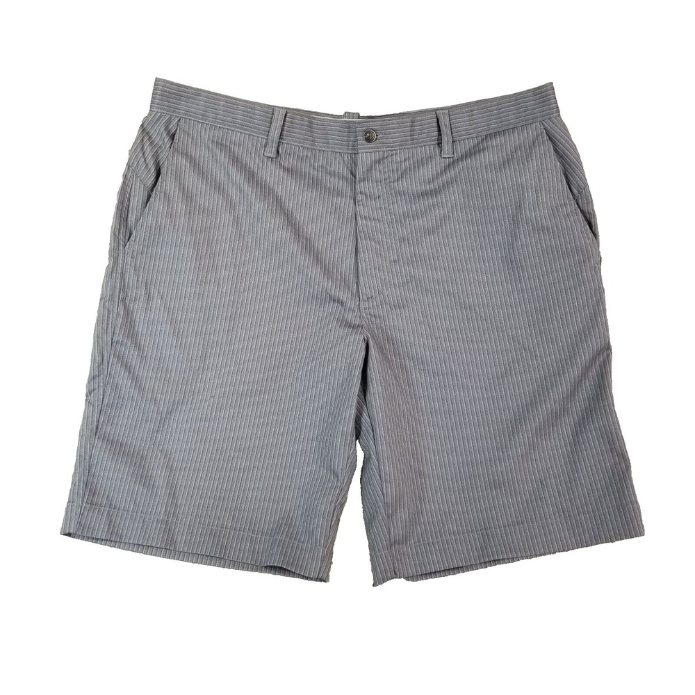 Callaway golf shorts men's 38x10 gray stripe Dri-Fit Outdoor Sports preppy